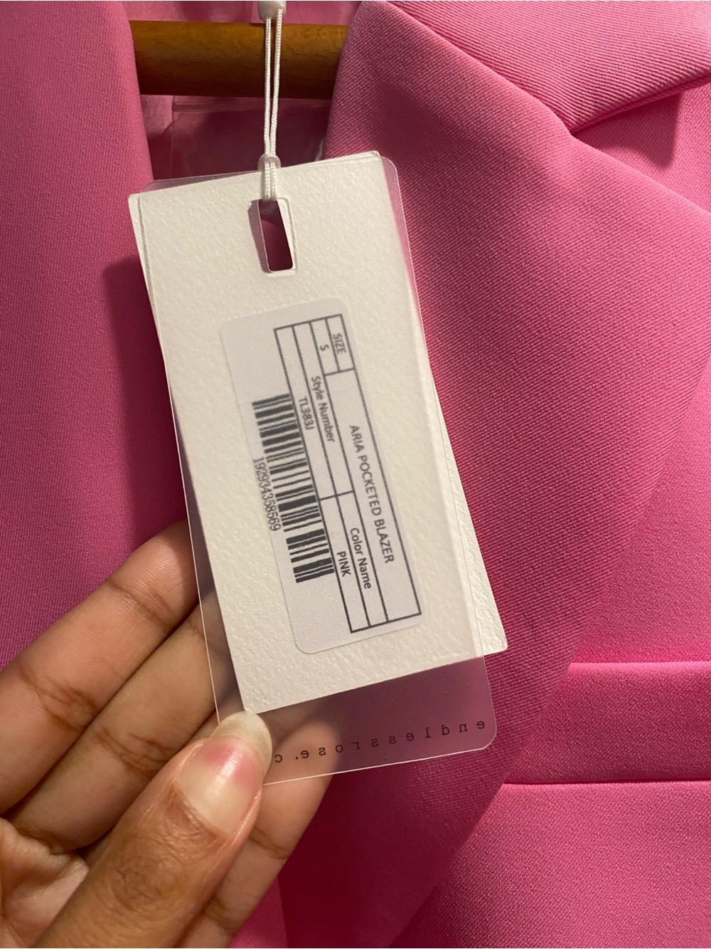 Endless Rose Hot Pink Single-Button Blazer - Picture 3 of 6